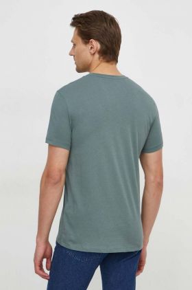 Armani Exchange tricou barbati, culoarea verde, cu imprimeu