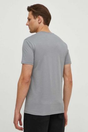 Armani Exchange tricou barbati, culoarea verde, cu imprimeu