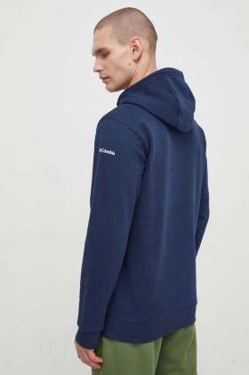 Columbia bluză CSC Basic Logo bărbați, culoarea roșu, cu glugă, cu imprimeu 1681664