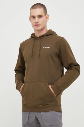 Columbia bluză CSC Basic Logo bărbați, culoarea roșu, cu glugă, cu imprimeu 1681664