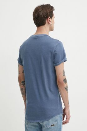 G-Star Raw tricou din bumbac culoarea verde, neted