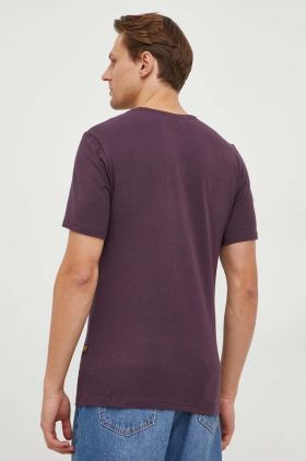 G-Star Raw tricou barbati, culoarea alb, neted