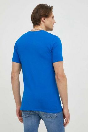 G-Star Raw tricou barbati, culoarea alb, neted