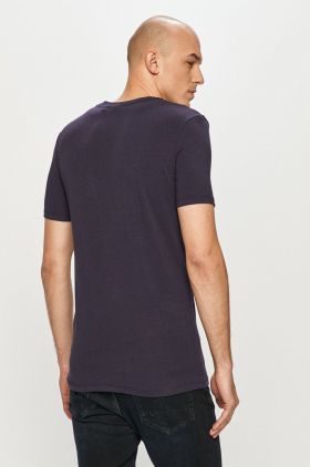 G-Star Raw tricou barbati, culoarea alb, neted