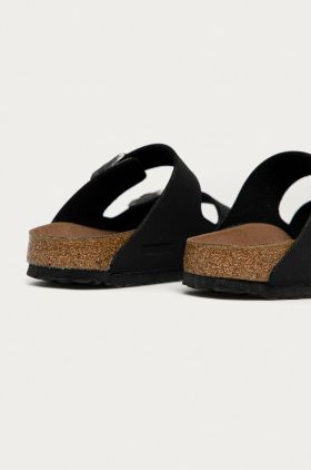 Birkenstock papuci Arizona Black femei, culoarea negru, 1019057
