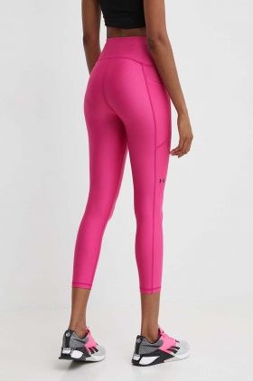 Under Armour leggins de antrenament culoarea violet, neted, 1365335