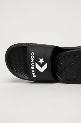 Converse papuci Slide culoarea negru 171214C