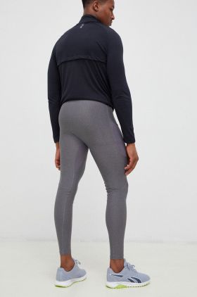Under Armour leggins de antrenament barbati, culoarea verde, neted