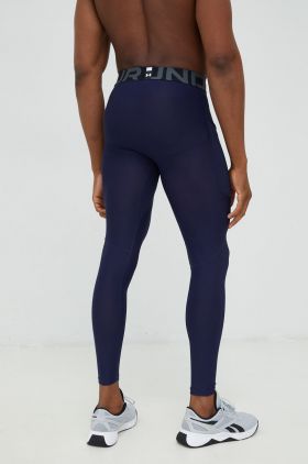 Under Armour leggins de antrenament barbati, culoarea verde, neted