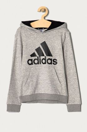 Adidas Bluză copii GN4019 culoarea gri, cu imprimeu