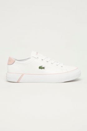 Lacoste Ghete de piele culoarea alb