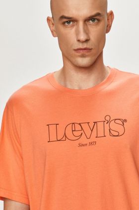 Levi's Tricou culoarea portocaliu