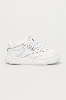 Reebok Classic încălțăminte din piele pentru copii FZ2095 culoarea alb