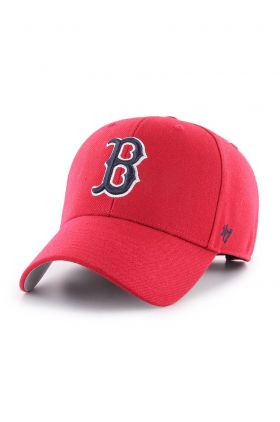 47brand șapcă MLB Boston Red Socks culoarea roșu, cu imprimeu