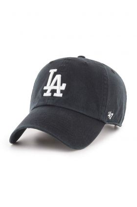 47brand șapcă MLB Los Angeles Dodgers culoarea negru, cu imprimeu  B-RGW12GWS-BKJ