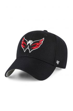 47brand șapcă NHL Washington Capitals culoarea negru, cu imprimeu