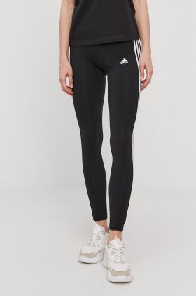 Adidas Colanți GL0723 femei, culoarea negru, material neted