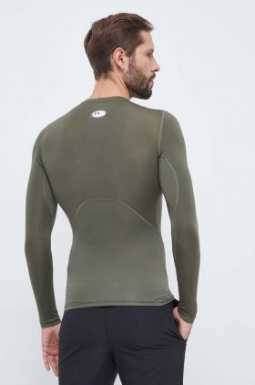 Under Armour mânecă lungă de antrenament culoarea bordo, neted