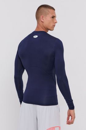 Under Armour mânecă lungă de antrenament culoarea bordo, neted