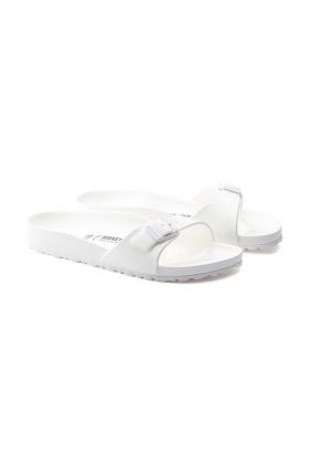 Birkenstock Papuci bărbați, culoarea alb