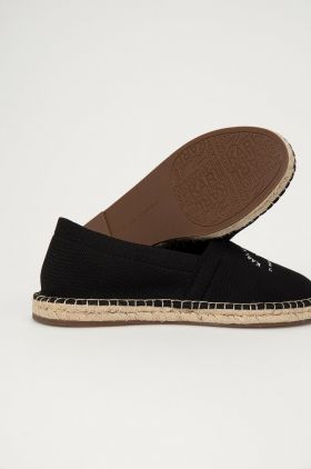 Karl Lagerfeld Espadrile culoarea negru