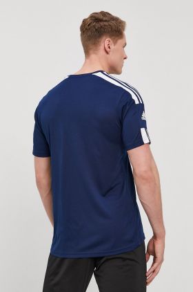 adidas Performance tricou GN5724 bărbați, culoarea bleumarin, cu imprimeu GN5724