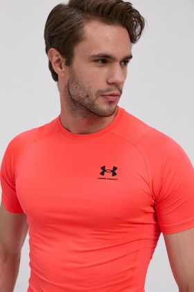 Under Armour tricou de antrenament culoarea rosu, neted