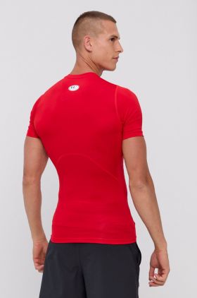 Under Armour tricou de antrenament culoarea rosu, neted