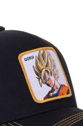 Capslab șapcă DRAGON BALL culoarea negru, cu imprimeu