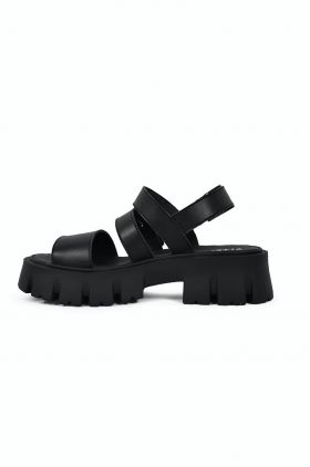 Altercore Sandale SUSIE VEGAN femei, culoarea negru, cu platformă