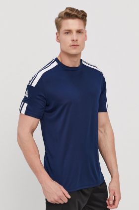 adidas Performance tricou GN5724 bărbați, culoarea bleumarin, cu imprimeu GN5724