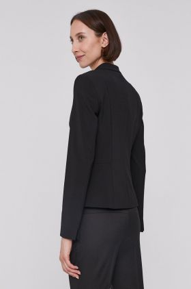 BOSS sacou culoarea negru, un singur rând de nasturi, material uni 50291839