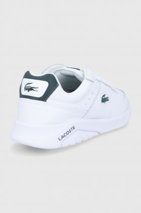 Lacoste Ghete de piele culoarea alb