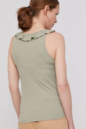 Pepe Jeans Top Dorina femei, culoarea verde