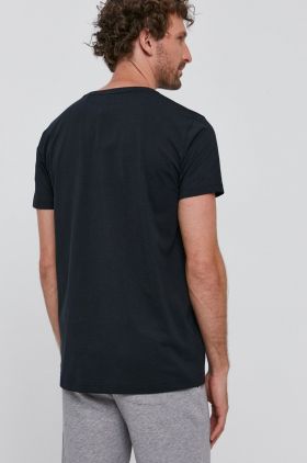 Gant Tricou bărbați, culoarea negru, cu imprimeu