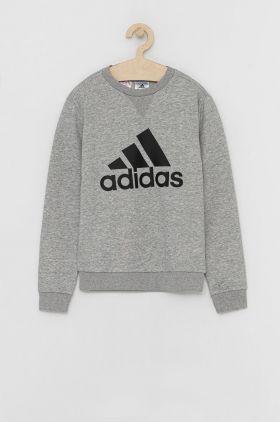 Adidas Bluză copii GS4273 culoarea gri, melanj