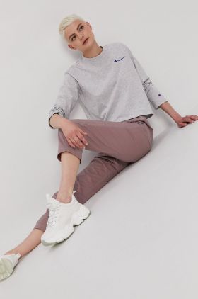 Champion Pantaloni 113801 femei, culoarea roz,