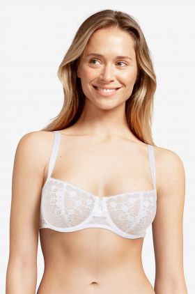 Chantelle Sutien culoarea alb, dantela, material neted