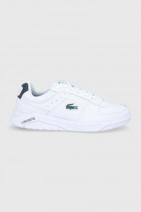 Lacoste Ghete de piele culoarea alb