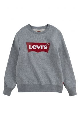 Levi's Bluză copii culoarea gri, cu imprimeu