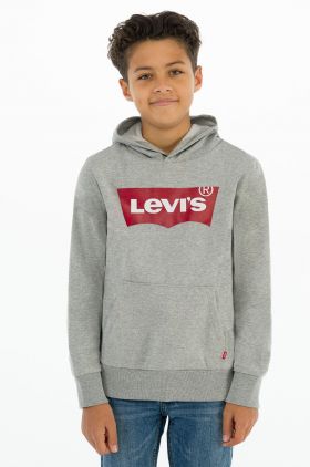 Levi's Bluză copii culoarea gri, cu imprimeu
