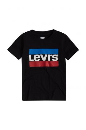 Levi's Tricou copii culoarea negru, cu imprimeu