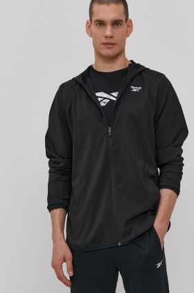 Reebok geaca sport FP9172 culoarea negru, de tranzitie