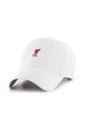 47brand șapcă EPL Liverpool culoarea alb, cu imprimeu