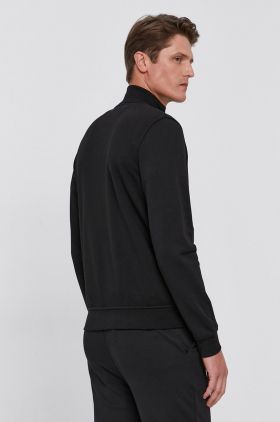 Karl Lagerfeld bluza barbati, culoarea negru, melanj