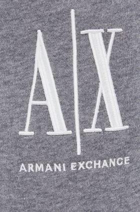 Armani Exchange Pantaloni scurți bărbați, culoarea gri