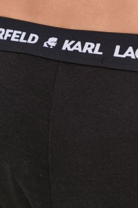 Karl Lagerfeld Pantaloni de pijama bărbați, culoarea gri, material neted