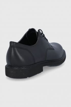 Camper Pantofi de piele Neuman bărbați, culoarea negru