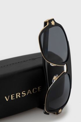 Versace Ochelari de soare 0VE2199 bărbați, culoarea negru