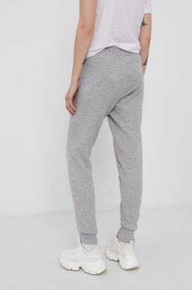 New Balance Pantaloni WP03805AG femei, culoarea gri, melanj